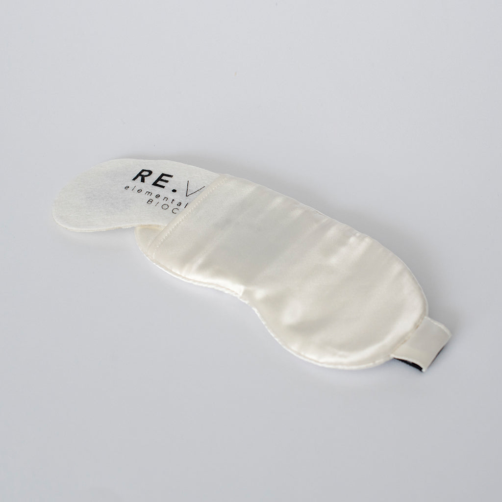 RE.LEASE Silk Sleep Mask - Weiß (OEKO-TEX® zertifiziert)