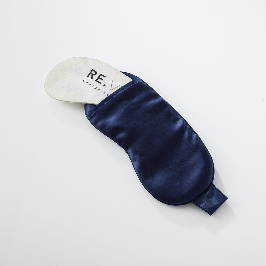 RE.LEASE Silk Sleep Mask - Blau