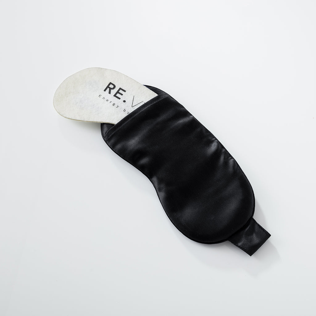 RE.LEASE Silk Sleep Mask - Schwarz